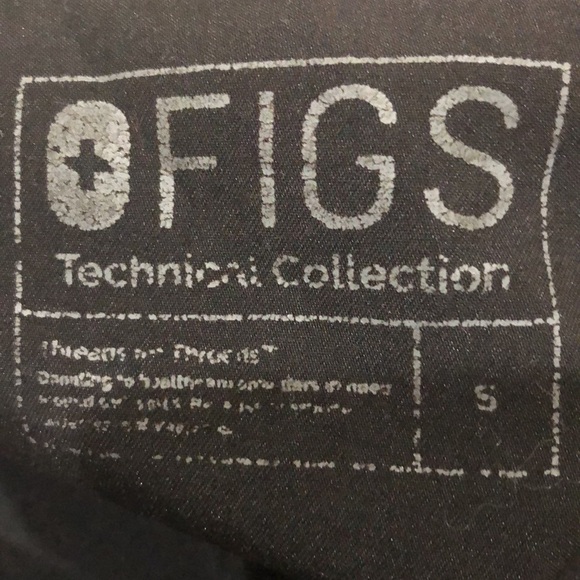 Figs Casma Scrub Top Size Small Black - Picture 6 of 10